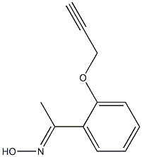 (1E)-1-[2-(prop-2-ynyloxy)phenyl]ethanone oxime 结构式