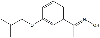 (1E)-1-{3-[(2-methylprop-2-enyl)oxy]phenyl}ethanone oxime 结构式