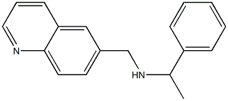 (1-phenylethyl)(quinolin-6-ylmethyl)amine 结构式