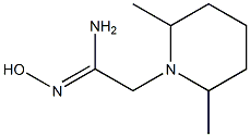 (1Z)-2-(2,6-dimethylpiperidin-1-yl)-N'-hydroxyethanimidamide 结构式