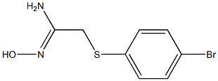 (1Z)-2-[(4-bromophenyl)thio]-N'-hydroxyethanimidamide 结构式