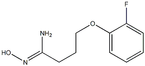 (1Z)-4-(2-fluorophenoxy)-N'-hydroxybutanimidamide 结构式