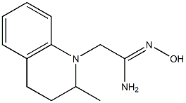 (1Z)-N'-hydroxy-2-(2-methyl-3,4-dihydroquinolin-1(2H)-yl)ethanimidamide 结构式