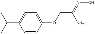 (1Z)-N'-hydroxy-2-(4-isopropylphenoxy)ethanimidamide 结构式