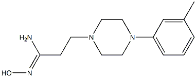 (1Z)-N'-hydroxy-3-[4-(3-methylphenyl)piperazin-1-yl]propanimidamide 结构式