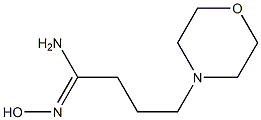 (1Z)-N'-hydroxy-4-morpholin-4-ylbutanimidamide 结构式