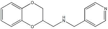 (2,3-dihydro-1,4-benzodioxin-2-ylmethyl)(pyridin-4-ylmethyl)amine 结构式