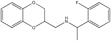 (2,3-dihydro-1,4-benzodioxin-2-ylmethyl)[1-(2-fluorophenyl)ethyl]amine 结构式
