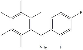 (2,4-difluorophenyl)(2,3,4,5,6-pentamethylphenyl)methanamine 结构式