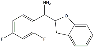 (2,4-difluorophenyl)(2,3-dihydro-1-benzofuran-2-yl)methanamine 结构式