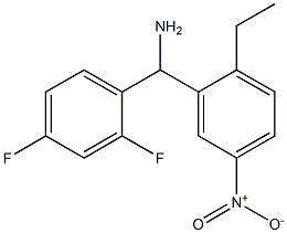 (2,4-difluorophenyl)(2-ethyl-5-nitrophenyl)methanamine 结构式