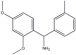 (2,4-dimethoxyphenyl)(3-methylphenyl)methanamine 结构式