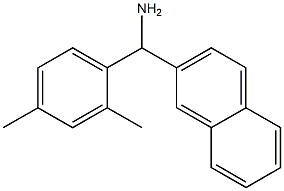 (2,4-dimethylphenyl)(naphthalen-2-yl)methanamine 结构式