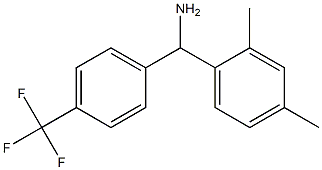 (2,4-dimethylphenyl)[4-(trifluoromethyl)phenyl]methanamine 结构式