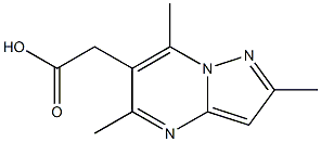 (2,5,7-trimethylpyrazolo[1,5-a]pyrimidin-6-yl)acetic acid 结构式