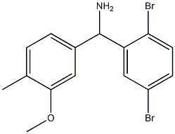 (2,5-dibromophenyl)(3-methoxy-4-methylphenyl)methanamine 结构式