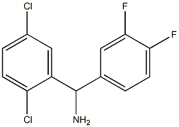 (2,5-dichlorophenyl)(3,4-difluorophenyl)methanamine 结构式