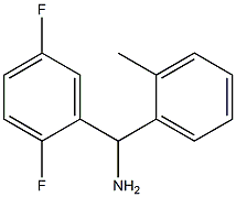 (2,5-difluorophenyl)(2-methylphenyl)methanamine 结构式