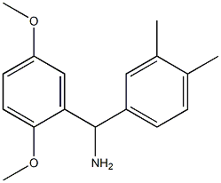 (2,5-dimethoxyphenyl)(3,4-dimethylphenyl)methanamine 结构式