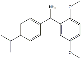 (2,5-dimethoxyphenyl)[4-(propan-2-yl)phenyl]methanamine 结构式