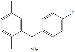 (2,5-dimethylphenyl)(4-fluorophenyl)methanamine 结构式