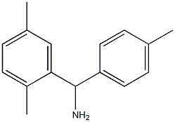 (2,5-dimethylphenyl)(4-methylphenyl)methanamine 结构式