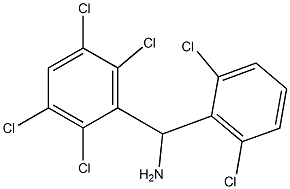 (2,6-dichlorophenyl)(2,3,5,6-tetrachlorophenyl)methanamine 结构式