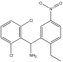 (2,6-dichlorophenyl)(2-ethyl-5-nitrophenyl)methanamine 结构式