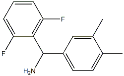 (2,6-difluorophenyl)(3,4-dimethylphenyl)methanamine 结构式