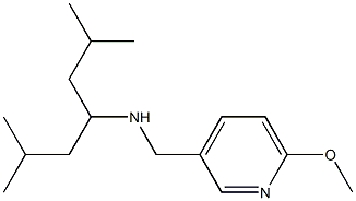 (2,6-dimethylheptan-4-yl)[(6-methoxypyridin-3-yl)methyl]amine 结构式