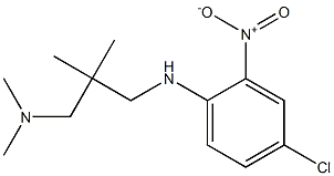 (2-{[(4-chloro-2-nitrophenyl)amino]methyl}-2-methylpropyl)dimethylamine 结构式