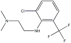 (2-{[2-chloro-6-(trifluoromethyl)phenyl]amino}ethyl)dimethylamine 结构式