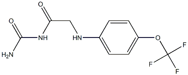 (2-{[4-(trifluoromethoxy)phenyl]amino}acetyl)urea 结构式