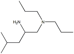(2-amino-4-methylpentyl)dipropylamine 结构式