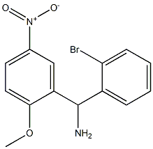 (2-bromophenyl)(2-methoxy-5-nitrophenyl)methanamine 结构式