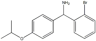 (2-bromophenyl)[4-(propan-2-yloxy)phenyl]methanamine 结构式