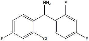 (2-chloro-4-fluorophenyl)(2,4-difluorophenyl)methanamine 结构式