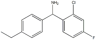 (2-chloro-4-fluorophenyl)(4-ethylphenyl)methanamine 结构式