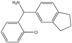 (2-chlorophenyl)(2,3-dihydro-1H-inden-5-yl)methanamine 结构式