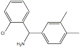 (2-chlorophenyl)(3,4-dimethylphenyl)methanamine 结构式