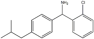 (2-chlorophenyl)[4-(2-methylpropyl)phenyl]methanamine 结构式