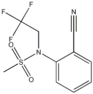 (2-cyanophenyl)-N-(2,2,2-trifluoroethyl)methanesulfonamide 结构式