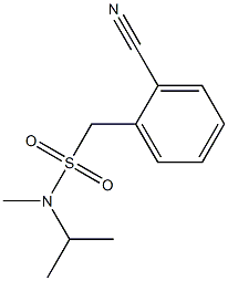 (2-cyanophenyl)-N-methyl-N-(propan-2-yl)methanesulfonamide 结构式