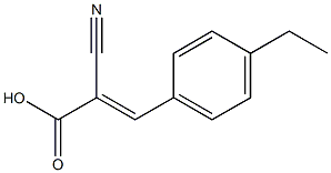 (2E)-2-cyano-3-(4-ethylphenyl)acrylic acid 结构式