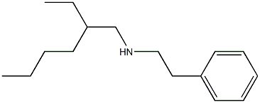 (2-ethylhexyl)(2-phenylethyl)amine 结构式