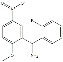 (2-fluorophenyl)(2-methoxy-5-nitrophenyl)methanamine 结构式