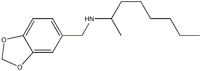 (2H-1,3-benzodioxol-5-ylmethyl)(octan-2-yl)amine 结构式