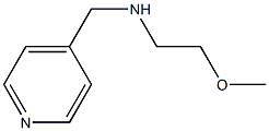 (2-methoxyethyl)(pyridin-4-ylmethyl)amine 结构式