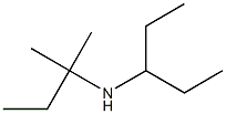 (2-methylbutan-2-yl)(pentan-3-yl)amine 结构式