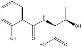 (2S,3R)-3-hydroxy-2-[(2-hydroxybenzoyl)amino]butanoic acid 结构式